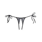 Adore ’Sugar’ Tie Side Open Lace Panty - Black lace thong with side ties for a sexy look