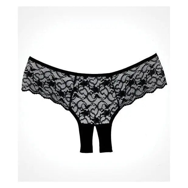 Adore Sweetheart Panty: Black Lace Women’s Underwear with Floral Pattern