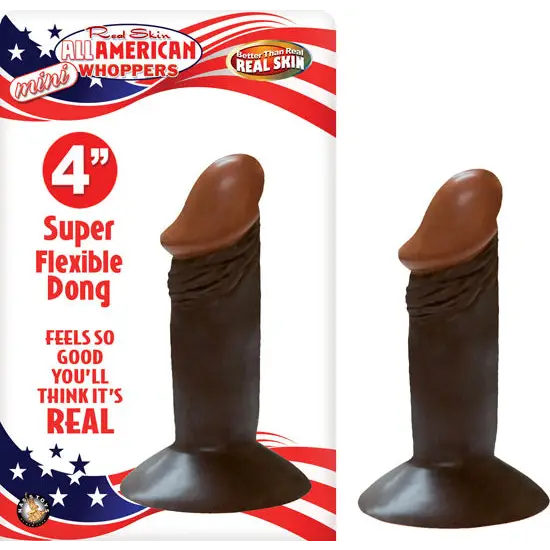 Afro American Mini Whopper 4in Brown - Anal Toys