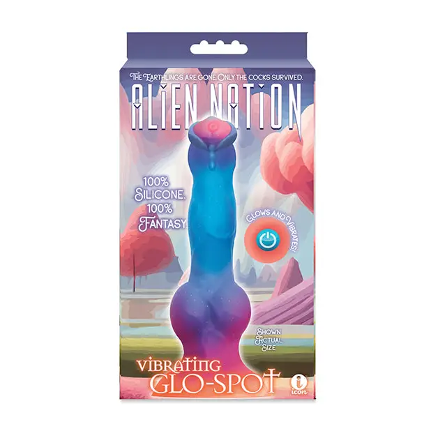 Alien Nation Glo-Spot Vibrator - Multi-Color - Fantasy Vibrator