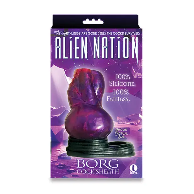 Alien Nation Borg Penis Sheath - Purple - Penis Extenders