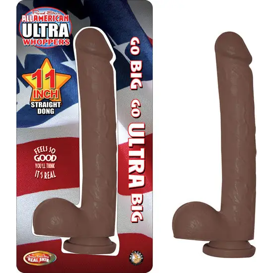 All American Ultra Whoppers 11 Dong Brown ’ - Dildos & Dongs