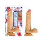 All American Whoppers 8in. Vibrating Dong with Balls - Dildos and Dongs