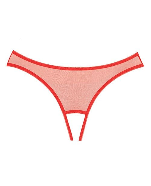 Allure Lingerie Crotchless Panty One Size Fits Most / Red Adore 'Expose' Panty at the Haus of Shag