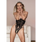 Allure Lingerie Lingerie - Packaged Allure Nicola Open Cup Mesh Teddy at the Haus of Shag