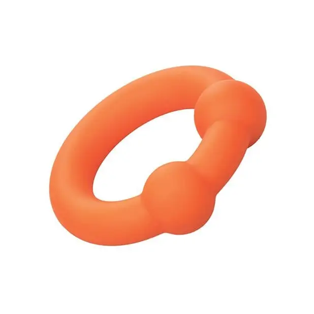 CalExotics Penis Enhancement Alpha Liquid Silicone Dual Ball Ring at the Haus of Shag