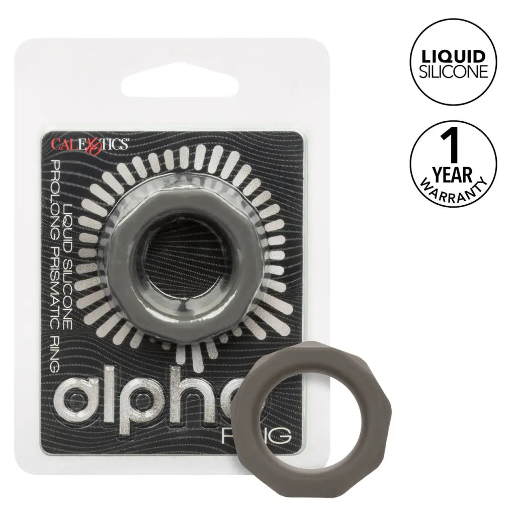 Alpha Liquid Silicone Prolong Prismatic Ring - Sextoys for Couples