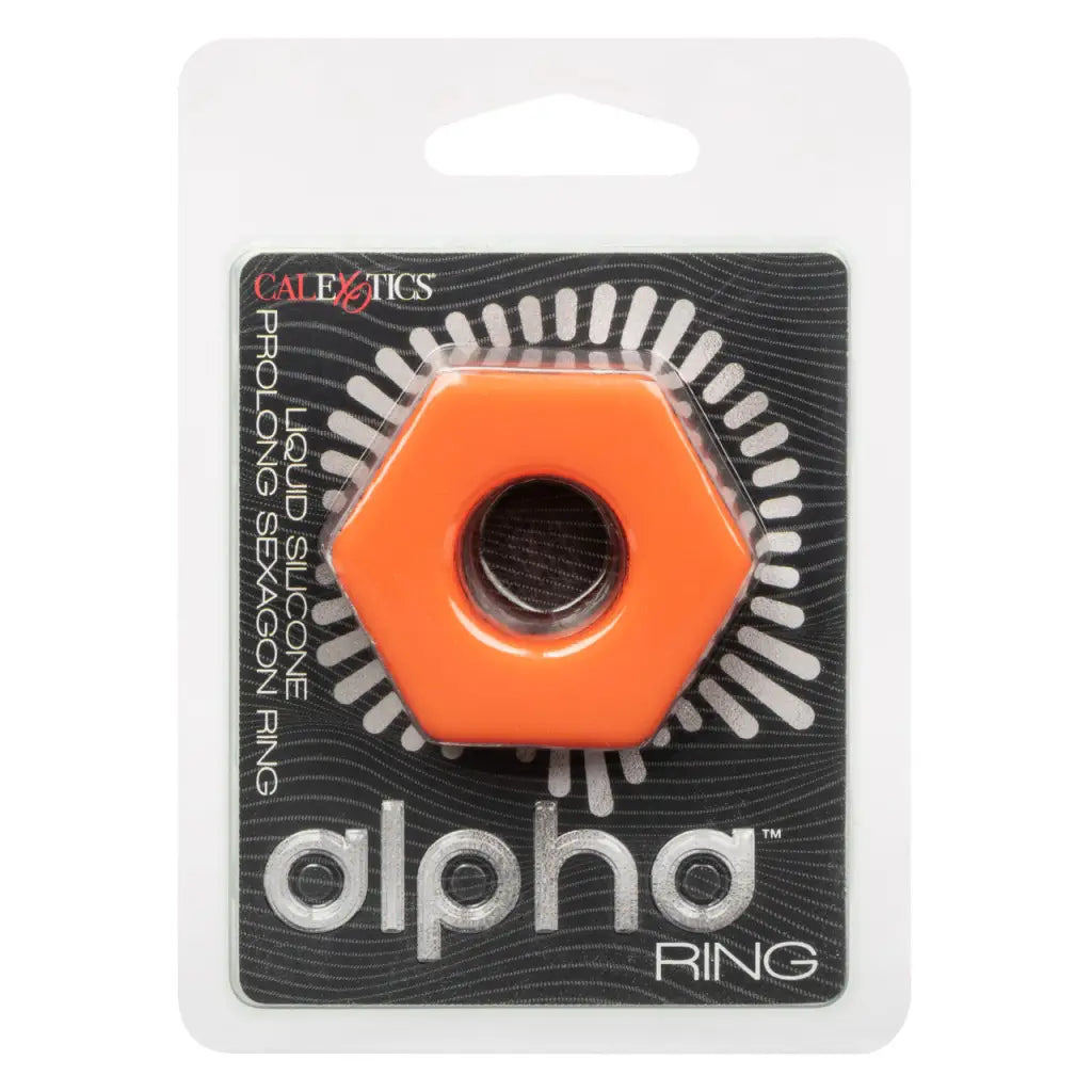 Alpha Liquid Silicone Prolong Sexagon Ring - Sextoys for Couples