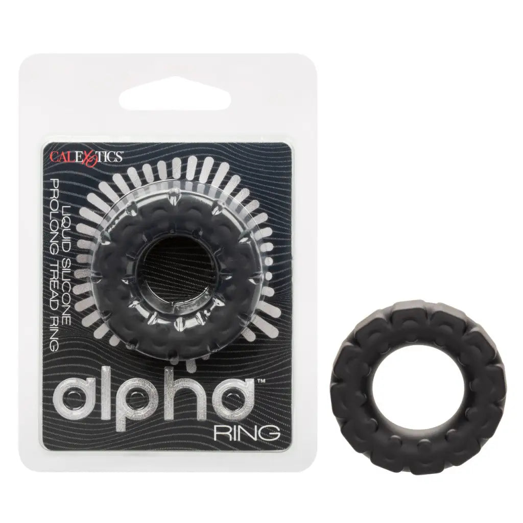 Alpha Liquid Silicone Prolong Tread Ring - Sextoys for Men