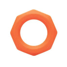 CalExotics Penis Enhancement Alpha Liquid Silicone Sexagon Ring - Orange at the Haus of Shag