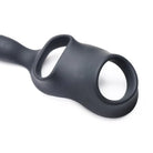 Alpha-Pro Prostate Vibrator Black Alpha-Pro 10X P-BOMB Cock & Ball Ring with Vibrating Anal Plug at the Haus of Shag