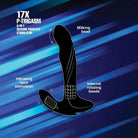 Alpha-Pro 17X P-TRIGASM 3-in-1 Silicone Prostate Stimulator with multiple features