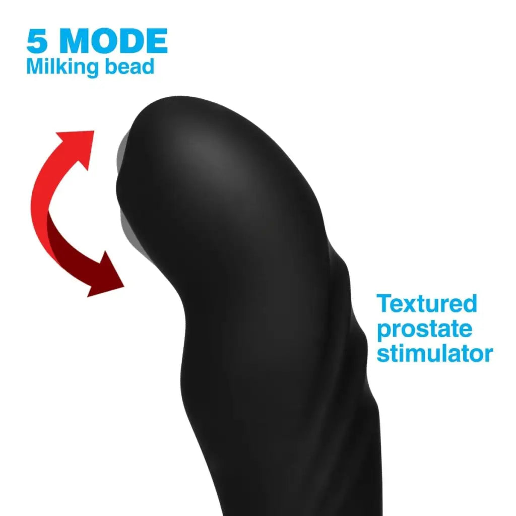 Alpha-Pro 17X P-TRIGASM textured silicone prostate stimulator with multiple vibrations