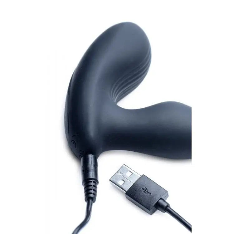 Alpha Pro 7X P-STROKE Silicone Prostate Stimulator with Stroking Shaft and USB charging cable