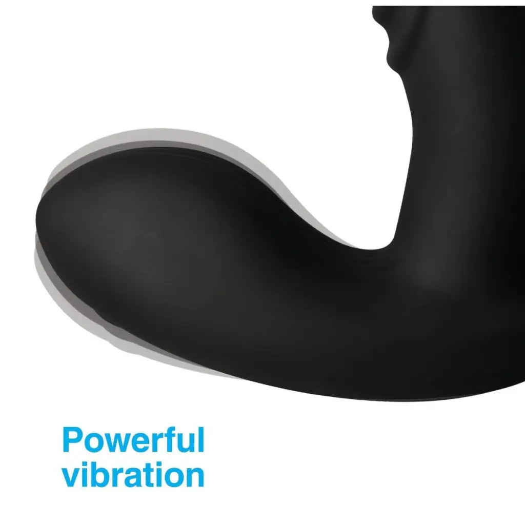 Curved silhouette of Alpha Pro 7x P-THUMP tapping prostate stimulator device