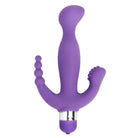 Vogue Vibrator Purple Amethyst 7 Mode Triple Stimulation Vibe at the Haus of Shag