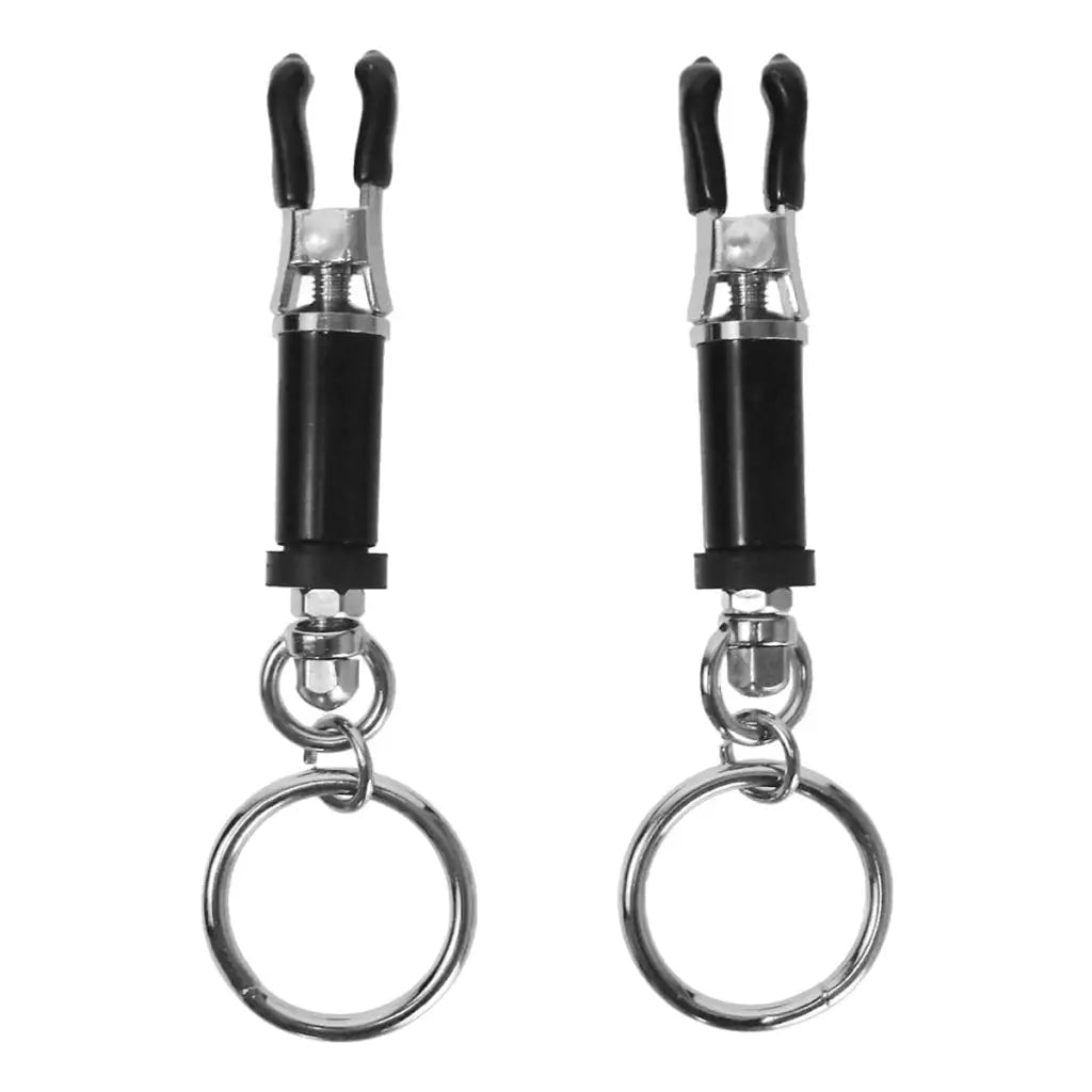 Master Series Leatherr Amulet D-vice Adjustable Barrel Clamps at the Haus of Shag