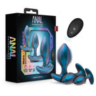 Anal Adventures Matrix By Blush Cosmos Plug Kit - Blue - Powered Butt Plug