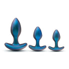 Anal Adventures Matrix By Blush Cosmos Plug Kit - Blue - Powered Butt Plug