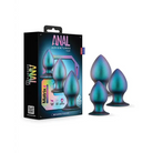 Nai Aqua Blue Glower from Anal Adventures Matrix Metaverse Plug Kit Dark Millenia