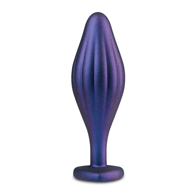 Anal Adventures Matrix By Blush Wavy Bling Anal Plug - Purple - Butt Plug