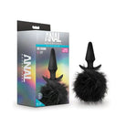 Blush Novelties Tail Plug Black Anal Adventures Platinum Silicone Rabbit Tail Plug by Blush at the Haus of Shag