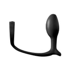 Curved black silicone beginners plug with bulbous end, Anal Fantasy Ass-Gasm Cock Ring