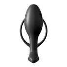 Anal Fantasy Ass-Gasm Cock Ring Beginners Plug - Black silicone anal plug with circular handle