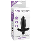 Anal Fantasy Beginner’s Anal Anchor: Black silicone anal plug in retail packaging