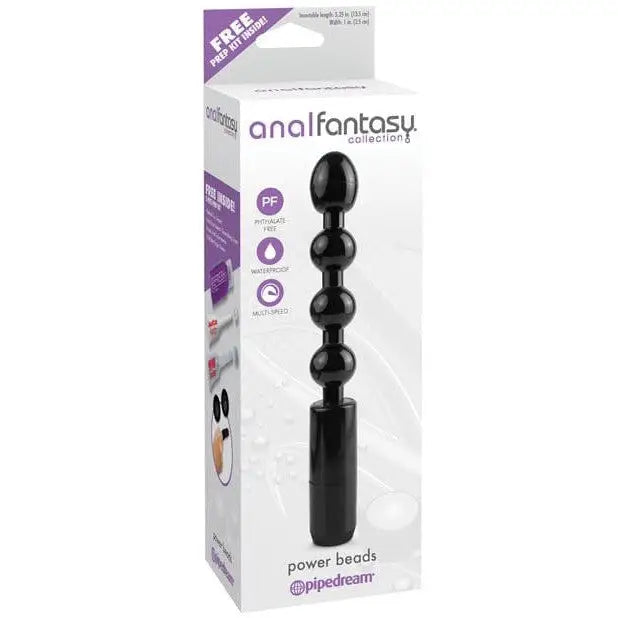 Anal Fantasy Anal Beads Black Anal Fantasy Collection Power Beads at the Haus of Shag