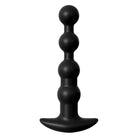 Black Silicone Anal Fantasy Elite Anal Beads with Flared Base and Rechargeable Design