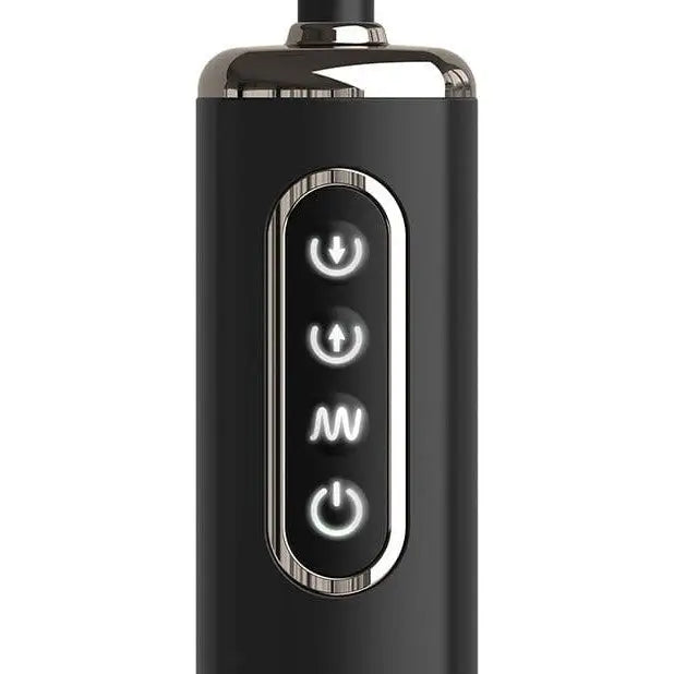 Anal Fantasy Elite Collection Auto Throb: Black vape device with illuminated control buttons