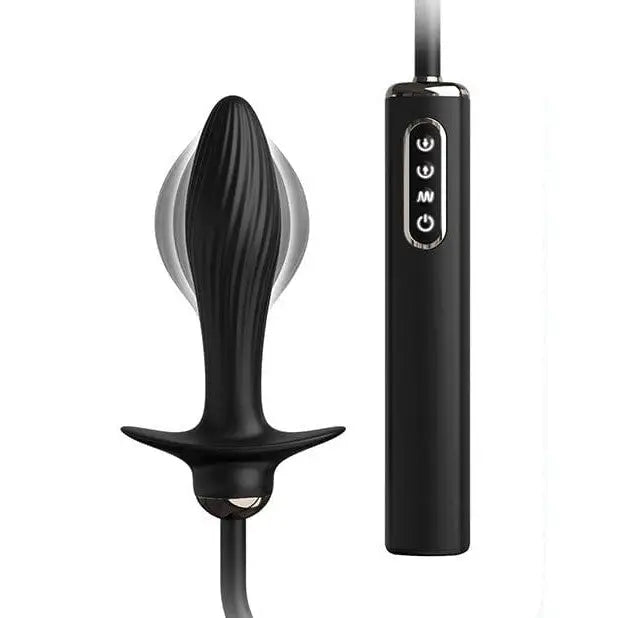 Anal Fantasy Inflatable Plug Anal Fantasy Elite Collection Auto Throb Inflatable Vibrating Plug - Black at the Haus of Shag