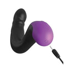 Curved black and purple Hyper Pulse P Spot Massager from Anal Fantasy Elite Collection