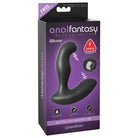 Black silicone Anal Fantasy Elite Electro Stim Prostate Vibe with curved shape for stimulation