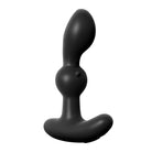 Black silicone motion massager with curved shape and bulbous protrusions for Anal Fantasy Elite