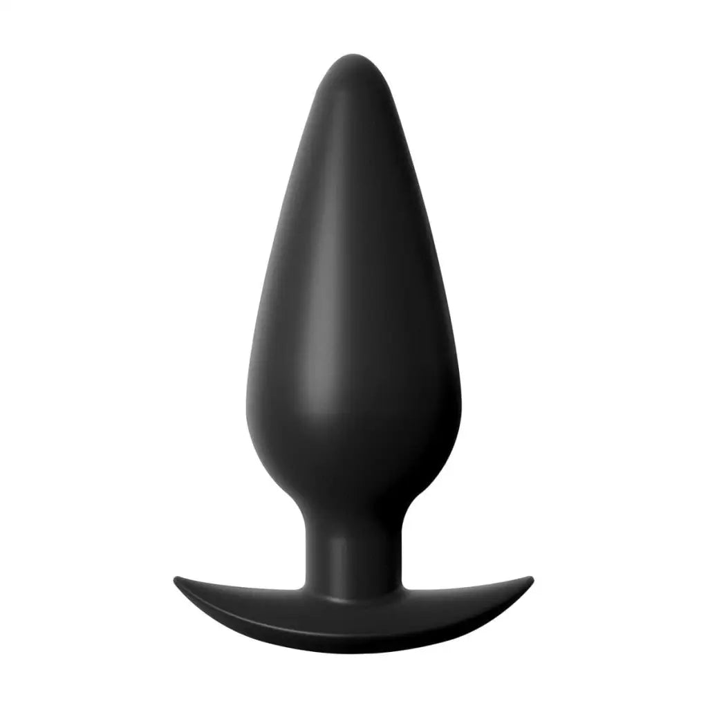 Anal Fantasy Elite Small Weighted Silicone Plug with a black flared base