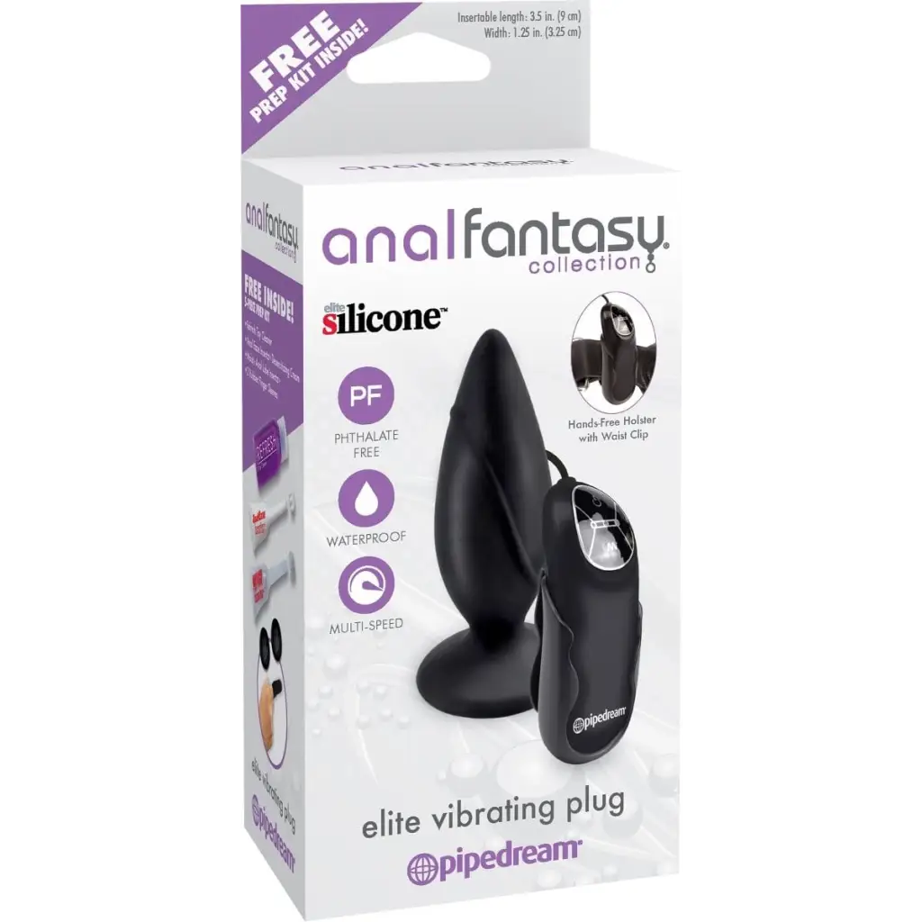 Anal Fantasy Elite Vibrating Plug with remote control for an enhanced, pleasurable experience