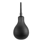 Black plastic ball from Anal Fantasy EZ-Clean Enema against a white background