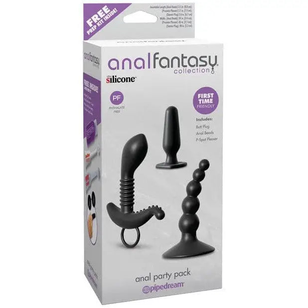 Anal Fantasy Anal Party Pack featuring silicone anal toys for a fun adult party experience