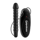 Anal Fantasy Vibrating Butt Buddy: Black vibrating sex toy with handheld remote control