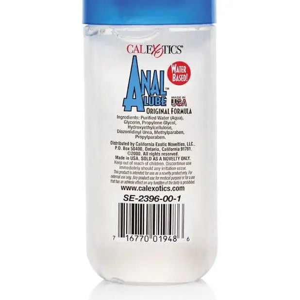 Bottle of Calexotics water-based anal lube for smooth and comfortable lubrication