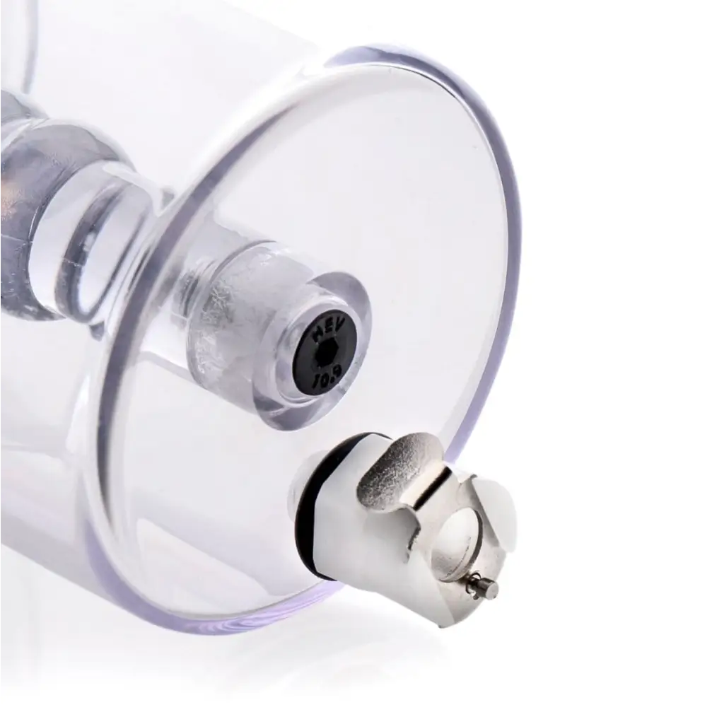 Anal Pump Cylinder With Stimulator Shaft - Innovative Glass or Plastic Medical Device