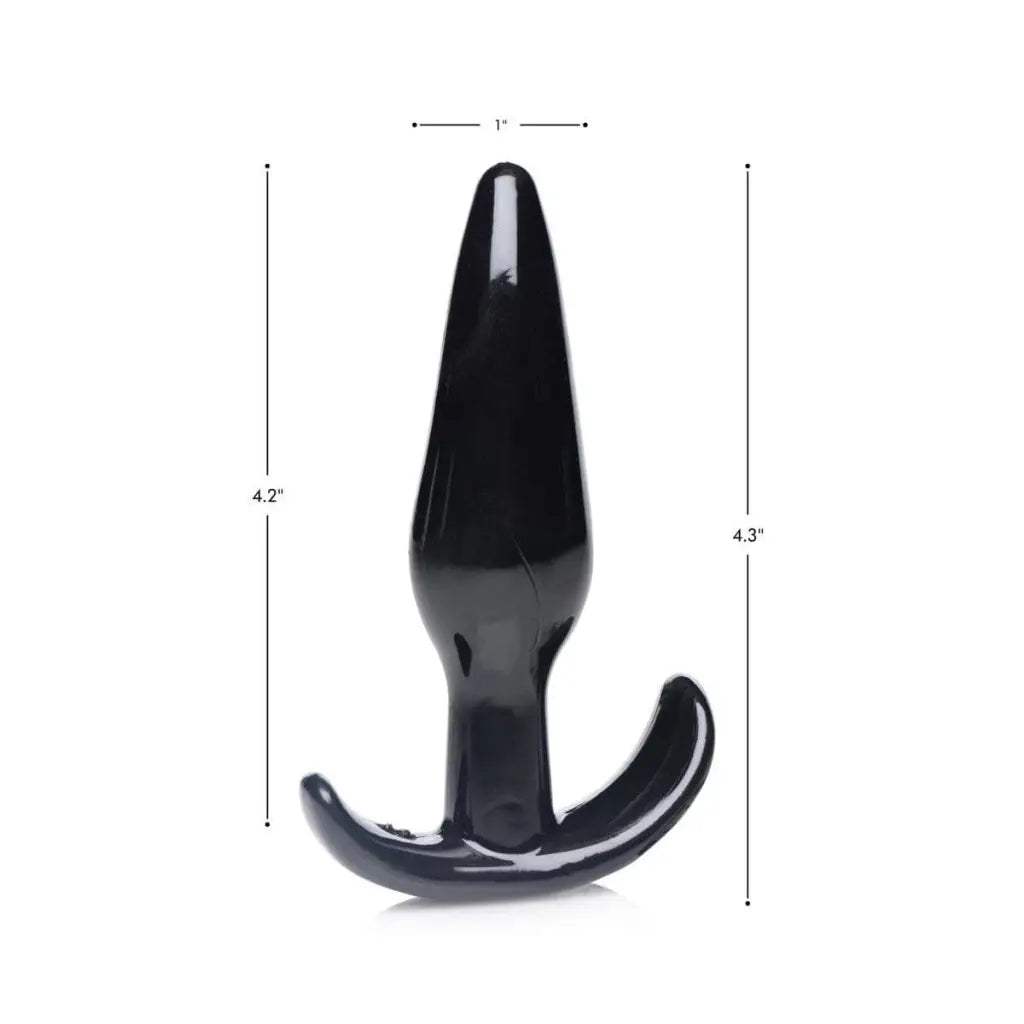 Anal Teaser Comfort Plug with black cat tail for playful and pleasurable experiences