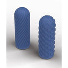 Two blue cylindrical foam rollers with textured surfaces for Arcwave Ghost Reversible Pocket Stroker