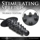 Ass Puffer Nubbed Inflatable Silicone Anal Plug - Black - Inflatable Butt Plug