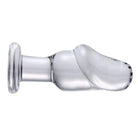 Asvini Glass Penis Anal Plug with flared base for safe and pleasurable anal play