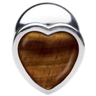 Booty Sparks Plug Authentic Tigers Eye Gemstone Heart Anal Plug at the Haus of Shag