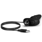 USB cable connected to b-Vibe Cinco Anal Beads for enhanced functionality and pleasure