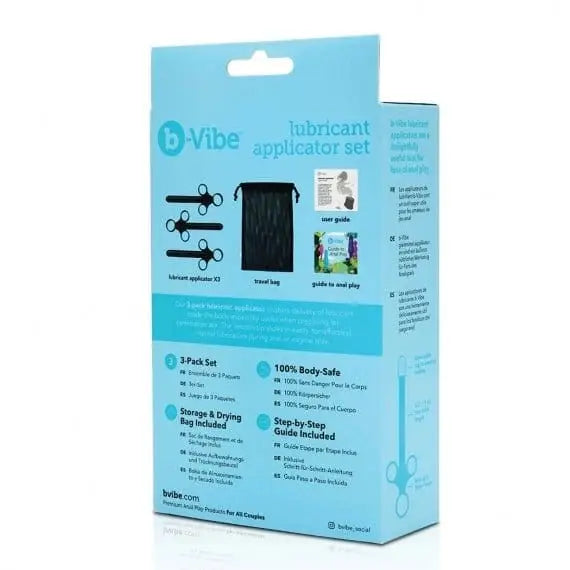 b-Vibe Lube Applicator Set - Set of 3: Premium lube applicator set for seamless application